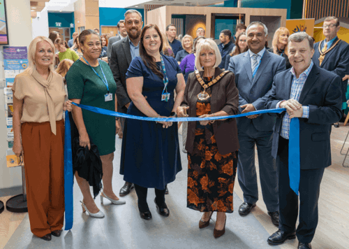 Ribbon cutting to open a new health, wellbeing and education hub